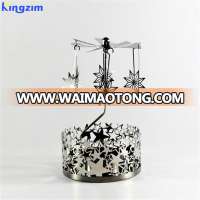 Gifts decor wedding centerpiece metal cut out rotary star candle holder insert metal holders