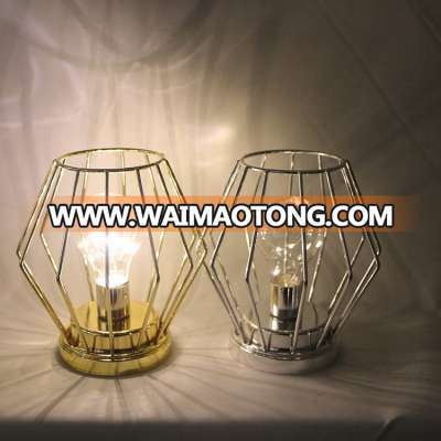 led bulb holder decoration Metal wire candle lantern