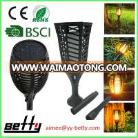 decoration garden solar led torch light outdoor flame lamp