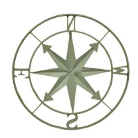 Factory Directly Metal Indoor And Outdoor Compass Rose Wall Hanging Decoration